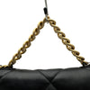 シャネル CHANEL CHANEL19 ラージバッグ AS1161 ブラック ゴールド/シルバー金具 シャイニーラムスキン レディース ショルダーバッグ