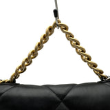 シャネル CHANEL CHANEL19 ラージバッグ AS1161 ブラック ゴールド/シルバー金具 シャイニーラムスキン レディース ショルダーバッグ