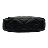 シャネル CHANEL CHANEL19 ラージバッグ AS1161 ブラック ゴールド/シルバー金具 シャイニーラムスキン レディース ショルダーバッグ