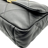 シャネル CHANEL CHANEL19 ラージバッグ AS1161 ブラック ゴールド/シルバー金具 シャイニーラムスキン レディース ショルダーバッグ