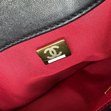 シャネル CHANEL CHANEL19 ラージバッグ AS1161 ブラック ゴールド/シルバー金具 シャイニーラムスキン レディース ショルダーバッグ