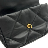 シャネル CHANEL CHANEL19バッグ AS1160 ブラック シルバー/ゴールド金具 シャイニーラムスキン レディース ショルダーバッグ