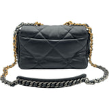 シャネル CHANEL CHANEL19バッグ AS1160 ブラック シルバー/ゴールド金具 シャイニーラムスキン レディース ショルダーバッグ