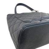 シャネル CHANEL 復刻トート A01804 9番台 ブラック シルバー金具 キャビアスキン レディース トートバッグ
