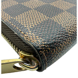 ルイ・ヴィトン LOUIS VUITTON ジッピー・ウォレット N60015 ブラウン ダミエ/レザー レディース 長財布