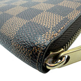 ルイ・ヴィトン LOUIS VUITTON ジッピー・ウォレット N60015 ブラウン ダミエ/レザー レディース 長財布