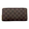 ルイ・ヴィトン LOUIS VUITTON ジッピー・ウォレット N60015 ブラウン ダミエ/レザー レディース 長財布