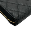 シャネル CHANEL クラシック ロングジップウォレット AP0242 31番台 ブラック ゴールド金具 キャビアスキン レディース 長財布