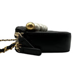 シャネル CHANEL マトラッセ チェーンウォレット 29番台 ブラック ゴールド金具 ゴートスキン/パール レディース ショルダーバッグ