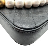 シャネル CHANEL マトラッセ チェーンウォレット 29番台 ブラック ゴールド金具 ゴートスキン/パール レディース ショルダーバッグ