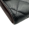 シャネル CHANEL クラシック ミディアムフラップウォレット AP0232 ブラック シルバー金具 キャビアスキン レディース 三つ折り財布