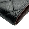 シャネル CHANEL クラシック ミディアムフラップウォレット AP0232 ブラック シルバー金具 キャビアスキン レディース 三つ折り財布