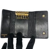 シャネル CHANEL ココマーク6連キーケース A13502 ブラック/ゴールド金具 キャビア レディース キーケース