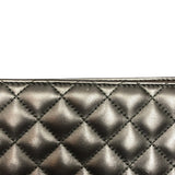 シャネル CHANEL マトラッセ ロングフラップ ウォレット ブラック ラム レディース 長財布