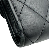 シャネル CHANEL クラシック スモールフラップウォレット AP0229 ブラック ブラック金具 ラムスキン レディース 三つ折り財布