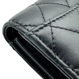 シャネル CHANEL クラシック スモールフラップウォレット AP0229 ブラック ブラック金具 ラムスキン レディース 三つ折り財布