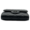 シャネル CHANEL クラシック スモールフラップウォレット AP0229 ブラック ブラック金具 ラムスキン レディース 三つ折り財布