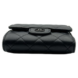 シャネル CHANEL クラシック スモールフラップウォレット AP0229 ブラック ブラック金具 ラムスキン レディース 三つ折り財布