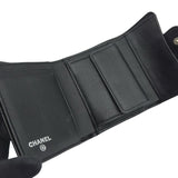 シャネル CHANEL クラシック スモールフラップウォレット AP0229 ブラック ブラック金具 ラムスキン レディース 三つ折り財布