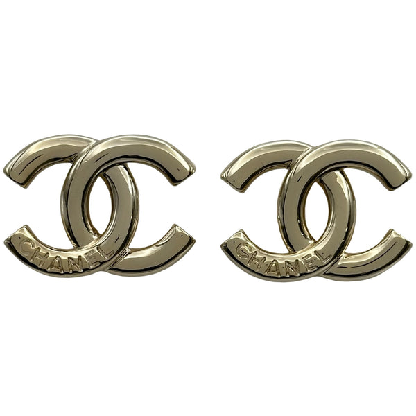 シャネル CHANEL ココマーク ピアス シャンパンゴールド メタル
