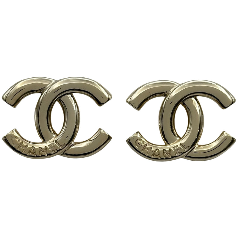 シャネル CHANEL ココマーク ピアス シャンパンゴールド メタル