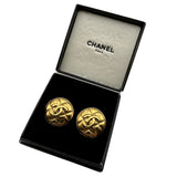 シャネル CHANEL ココマーク ラウンドイヤリング ゴールド メッキ/メタル アクセサリー