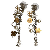 シャネル CHANEL マトラッセ・クローバーピアス シルバー メタル・バル/SV・GD アクセサリー