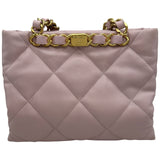 シャネル CHANEL マトラッセスモールショッピングバッグ AS3502 ピンク ゴールド金具 ラムスキン レディース ショルダーバッグ