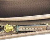 グッチ GUCCI GGマーモントウォレット 598587 ブラウン レザー レディース 二つ折り財布