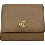 グッチ GUCCI GGマーモントウォレット 598587 ブラウン レザー レディース 二つ折り財布