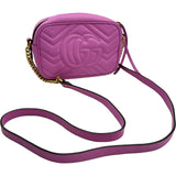 グッチ GUCCI GGマーモントカメラバッグ 448065 パープル レザー レディース ショルダーバッグ