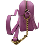 グッチ GUCCI GGマーモントカメラバッグ 448065 パープル レザー レディース ショルダーバッグ
