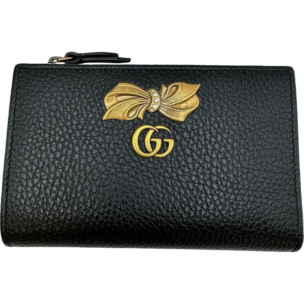 グッチ GUCCI GGマーモントウォレット 524300 ブラック レザー
