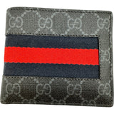 グッチ GUCCI シェリーウォレット 408826 グレー/ブラック GGスプリームキャンバス ユニセックス 二つ折り財布