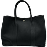 エルメス HERMES ガーデンパーティPM C刻印 ブラック シルバー金具 ネゴンダ レディース トートバッグ
