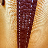 エルメス HERMES ガーデンパーティーPM C刻印　(2018年製) ゴールド・エクリュ/ジョーヌアンブル シルバー金具 トワルミリタリー・ネゴンダ レディース トートバッグ