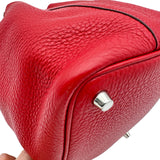エルメス HERMES ピコタンロック PM A刻印 ルージュカザック シルバー金具 トリヨン レディース ハンドバッグ