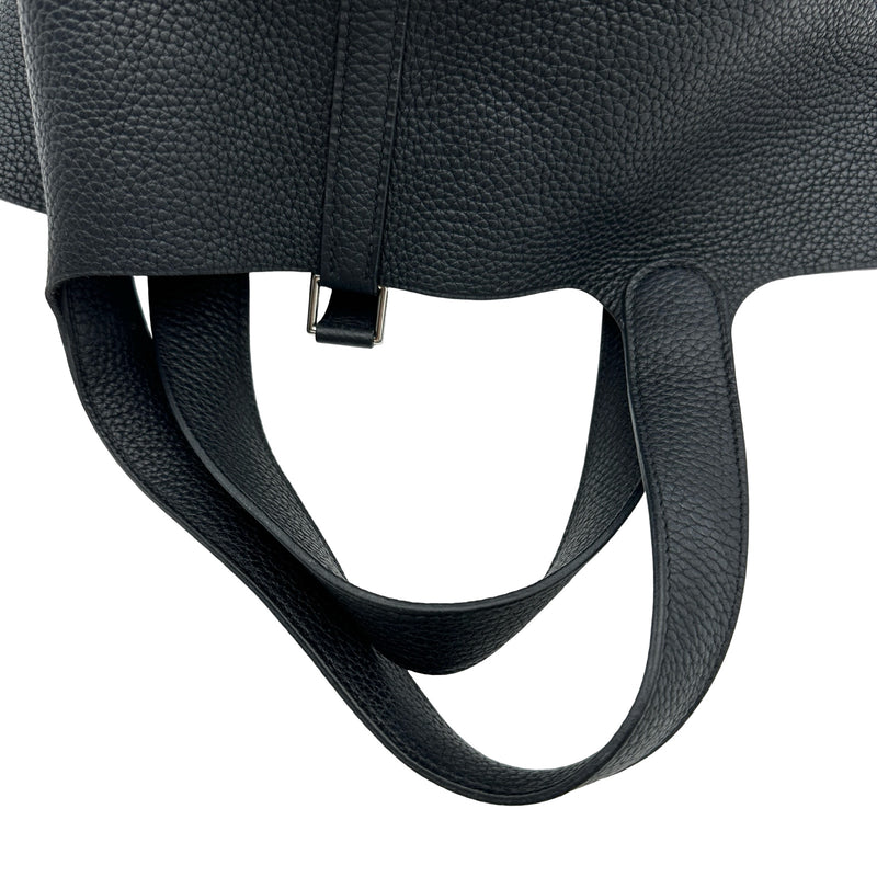 エルメス HERMES ピコタンロック MM ブラック シルバー金具 トリヨン