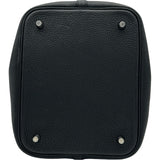 エルメス HERMES ピコタンロック MM ブラック シルバー金具 トリヨン レディース ハンドバッグ
