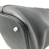 エルメス HERMES ピコタンロック MM ブラック シルバー金具 トリヨン レディース ハンドバッグ
