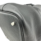 エルメス HERMES ピコタンロック MM ブラック シルバー金具 トリヨン レディース ハンドバッグ