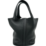 エルメス HERMES ピコタンロックPM D刻印 ブラック トリヨン レディース ハンドバッグ
