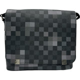 ルイ・ヴィトン LOUIS VUITTON ディストリクトPM N40072 ネイビー グラフィット・ピクセル メンズ ショルダーバッグ