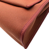 エルメス HERMES エールバックジップPM D刻 ボルドー シルバー金具 トワル・ハンター レディース ショルダーバッグ