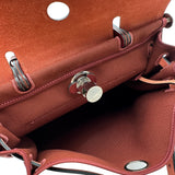 エルメス HERMES エールバックジップPM D刻 ボルドー シルバー金具 トワル・ハンター レディース ショルダーバッグ