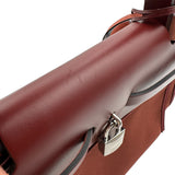 エルメス HERMES エールバックジップPM D刻 ボルドー シルバー金具 トワル・ハンター レディース ショルダーバッグ