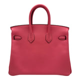 エルメス HERMES バーキン25 W刻 ローズアザレ シルバー金具 スイフト レディース ハンドバッグ