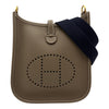 エルメス HERMES エヴリン TPM W刻 エトゥープ/ゴールド金具 トリヨン レディース ショルダーバッグ