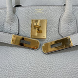 エルメス HERMES バーキン30 W刻 グリネヴェ ゴールド金具 トゴ レディース ハンドバッグ