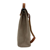 エルメス HERMES エールバッグアドPM □B刻 ベージュ/ゴールド トワル/レザー レディース リュック・デイパック